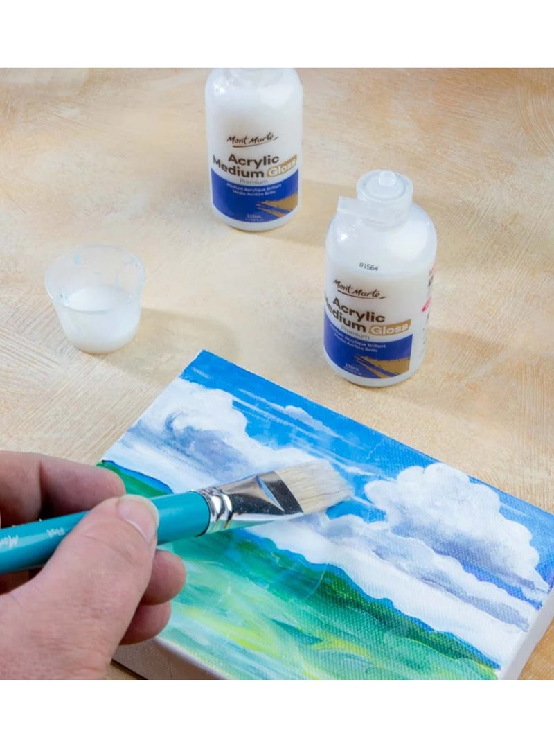 Mont Marte Premium Acrylic Medium Gloss Finish 135ml Content - Image 3