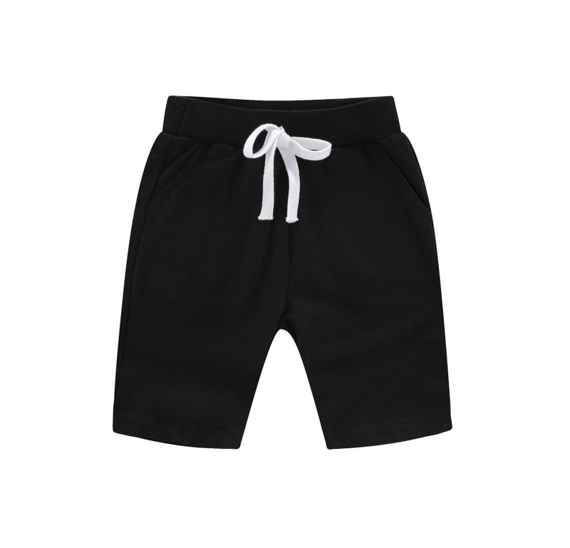 Mi Chun's New Kidsren's Clothing for Boys and Girls, Summer Korean Style Pure Color Shorts, Pure Cotton Pants, Kidsren's Medium Pants, Trendy - Image 1