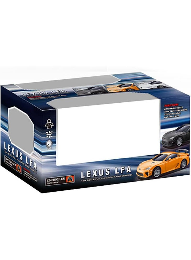 The Toys Home Licensed Lexus LFA RC Car – 1:24 Scale 4‑Function Remote Control Supercar with Working Head/Tail Lights – Requires 3×AA + 2×AA (Not Included), Window Gift Box – Kids & Collectors Ages 6+ - Image 4