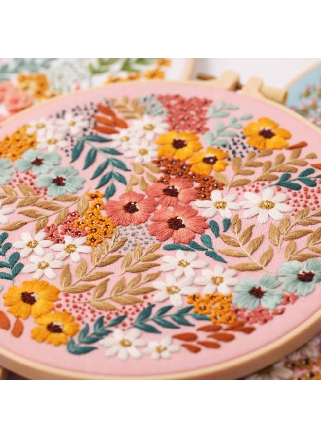 floral embroidery material includes embroidery tension - Image 4