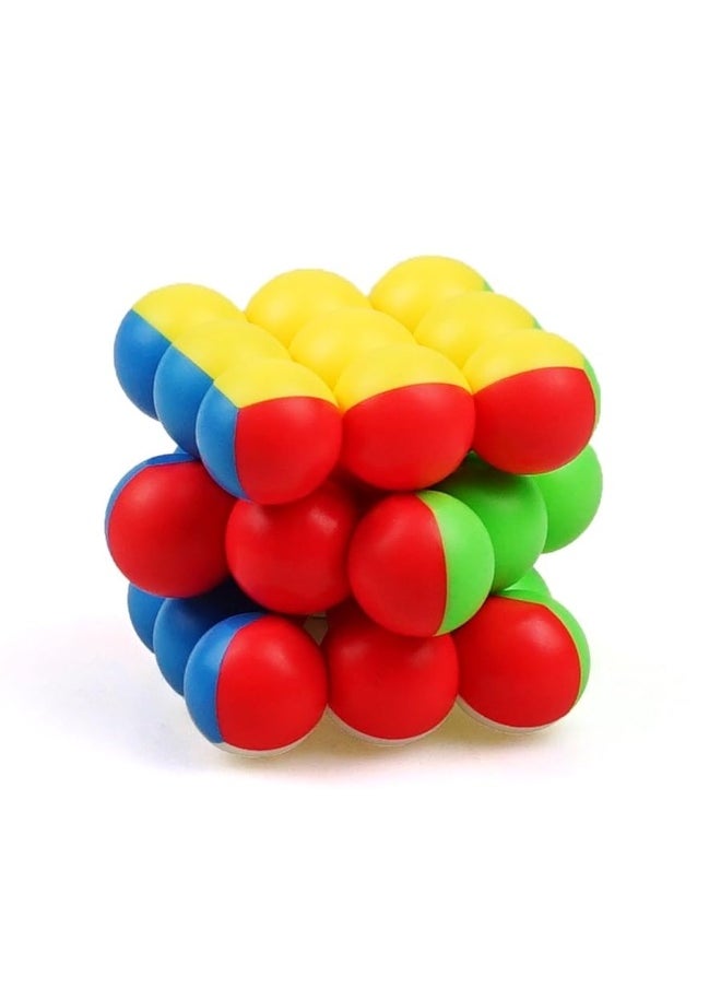 CuberSpeed - CuberSpeed YJ 3x3 Ball Cube Bead 3x3x3 Stickerless Magic Cube Puzzle - Image 1