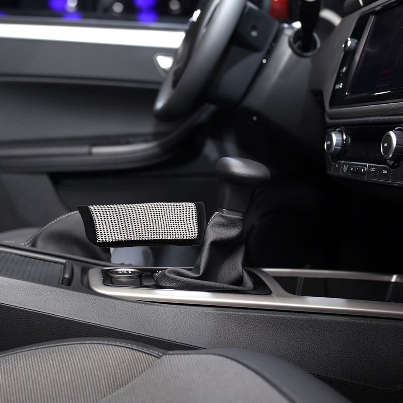 2pcs Universal PU Leather Handbrake Cover Protective Car Gear Protector - Image 3