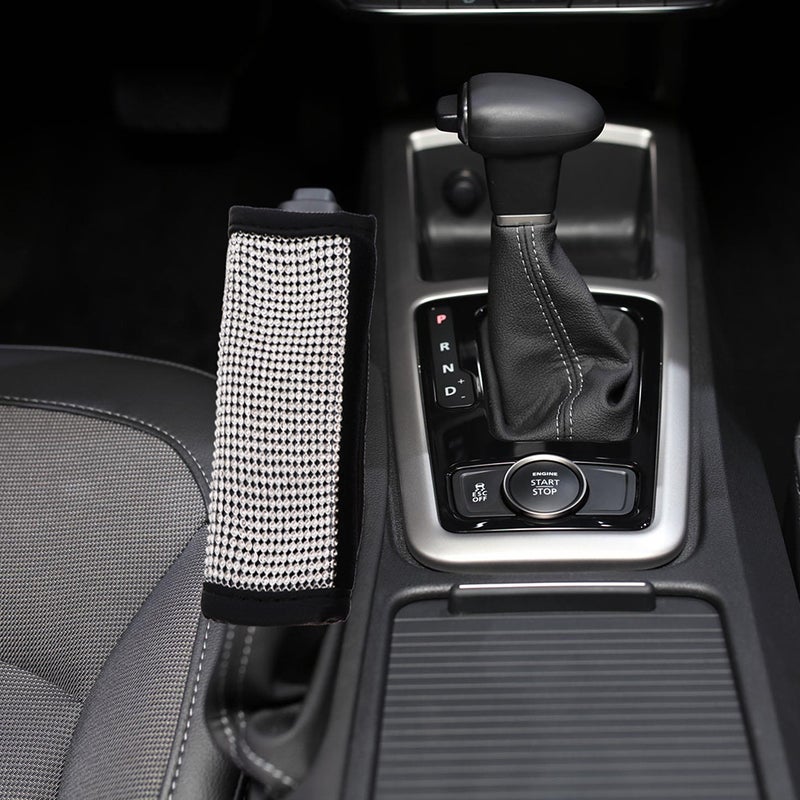 2pcs Universal PU Leather Handbrake Cover Protective Car Gear Protector - Image 1