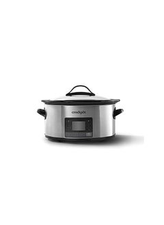 Crock-Pot MyTime Technology 6 Quart Programmable Slow Cooker and Food Warmer with Digital Timer, Stainless Steel (2137020)