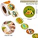 A1diee 1000Pcs Travel Camping Stickers in 2 Rolls Happy Camper Tent Bonfire Guitar Map Camera Travel Bag Car Themed Self Adhesive Decals for Birthday Gifts Bag Party Supplies School Activity Reward - Image 2