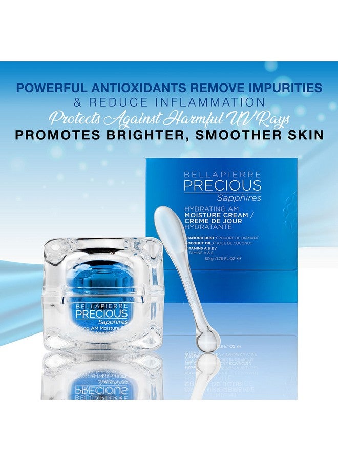 BellaPierre Precious Sapphires Hydrating Am Moisture Cream | Daily Facial Moisturizer With Coconut Oil & Vitamin E | Nongreasy Formula 1.76Oz - Image 3