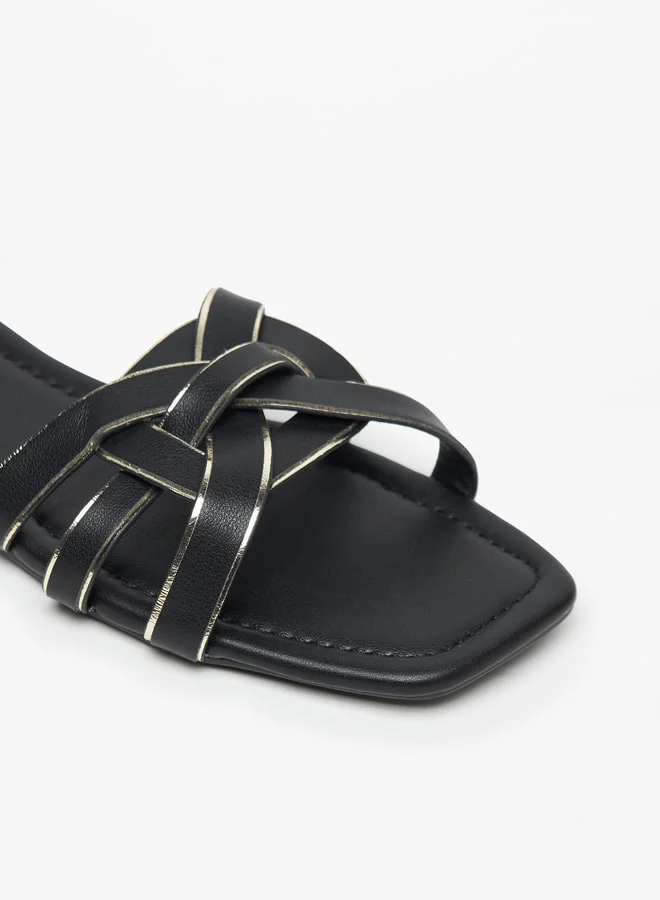 Celeste Women's Strappy Slip-On Flat Sandals