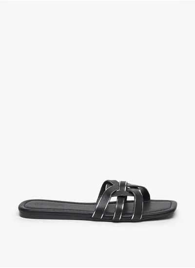 سيليست Women's Strappy Slip-On Flat Sandals