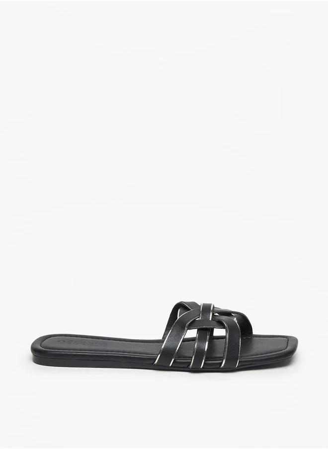 Celeste Women's Strappy Slip-On Flat Sandals