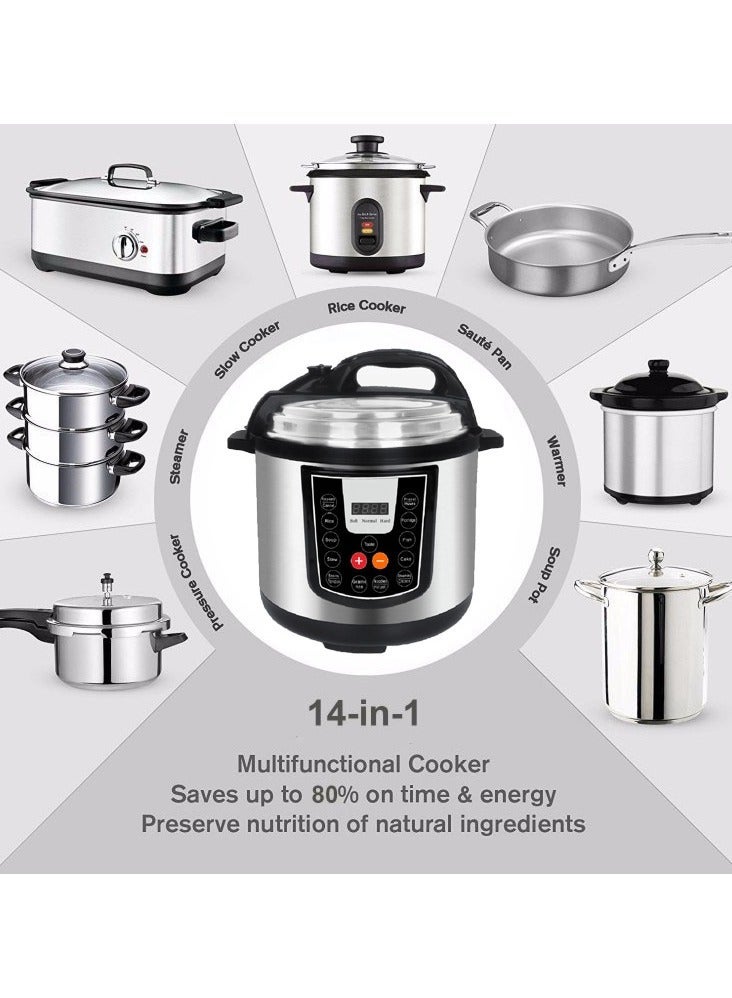 إلترازون 10L Electric Pressure Cooker All In 1 Micro Computer Non Stick Inner Pot Stainless Steel Multi Function Smart Cooking Commercial Capacity Factory Direct Multi Cooker - Image 4
