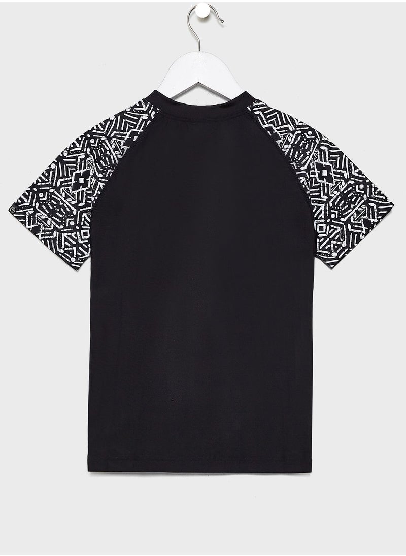 RIP CURL - Youth Essential Rashgaurd T-Shirt - Image 1