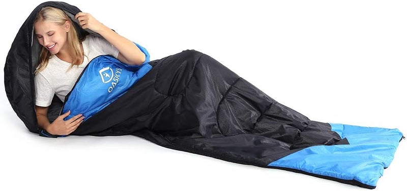 oaskys Camping Sleeping Bag - 3 Season Warm & Cool Weather - Summer Spring Fall Lightweight Waterproof for Adults Kids - Camping Gear Equipment, Traveling, and Outdoors - Image 4