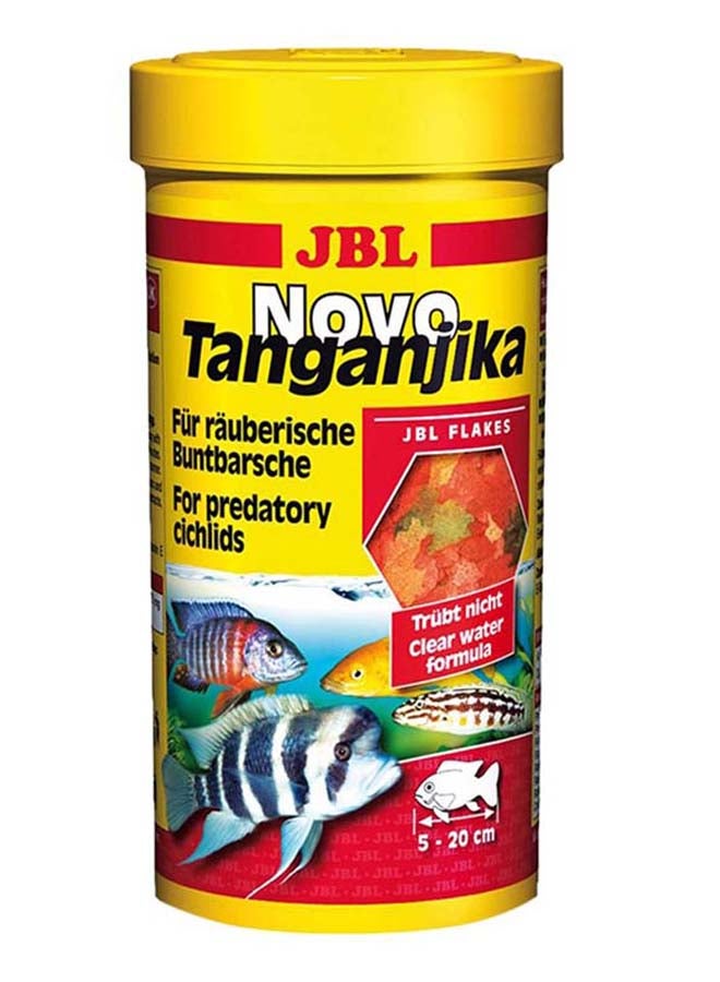 Novo Tanganjika Flakes Food For Predatory Cichlids Yellow 250ml