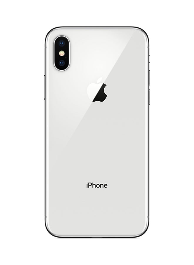 ابل  آيفون X بدون خاصية فيس تايم لون فضي سعة 64 جيجابايت يدعم شبكة الجيل الرابع LTE - Image 3