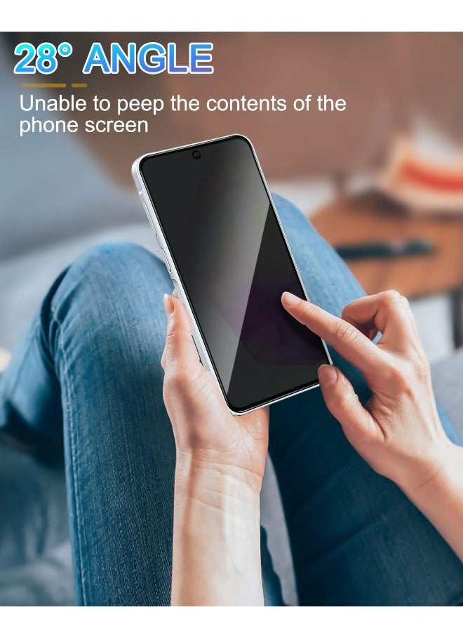 DUSALA Samsung Galaxy A56 Privacy Screen Protector Anti-Spy Tempered Glass With 2-Pack Ultra HD Anti-Scratch Bubble-Free Easy Install 9H Protective Glass for Galaxy A56 - Image 3