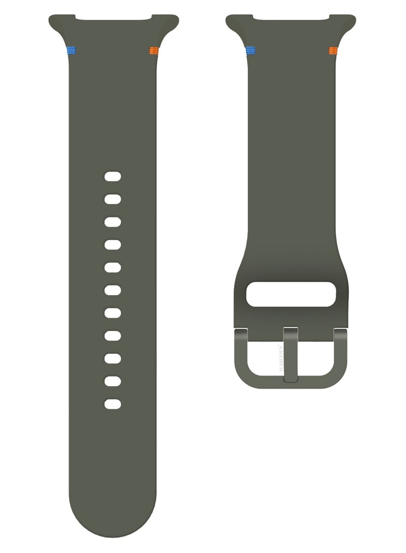 Sport Band for Galaxy Watch 8 40mm 44mm and Watch 8 Classic 46mm, Silicone Replacement Strap, M/L Size - Green - Image 4