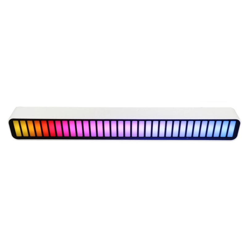 Sound Reactive LED Light Bar: 32 Bit RGB, Acrylic One-Piece Shell, 32 ARM Processor, 210 Display Modes - Noise-Canceling, AGC Auto Gain Control Rhythm Light for Modern Car Owners - Image 1