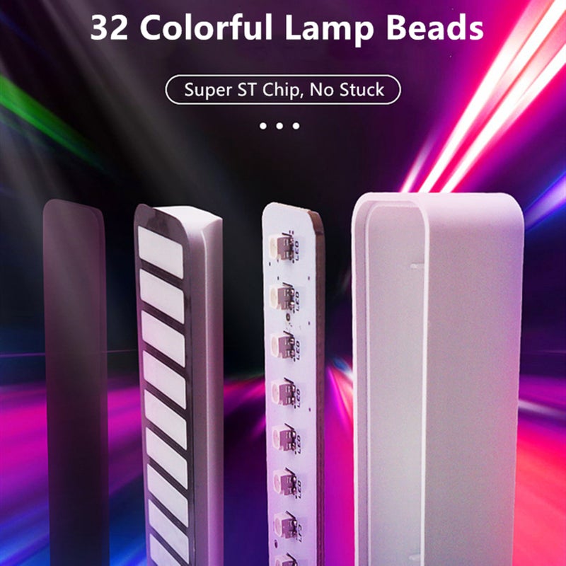 Sound Reactive LED Light Bar: 32 Bit RGB, Acrylic One-Piece Shell, 32 ARM Processor, 210 Display Modes - Noise-Canceling, AGC Auto Gain Control Rhythm Light for Modern Car Owners - Image 2