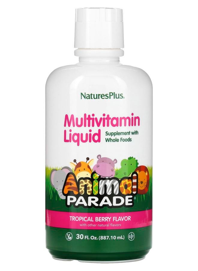 Animal Parade Multivitamin Liquid Tropical Berry 30 fl oz (887.1 ml)