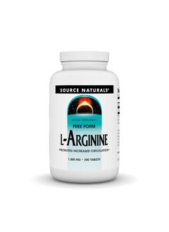 Source Naturals Source Naturals L-Arginine Free Form* - 1000 mg, 200 Tablets  - Image 1