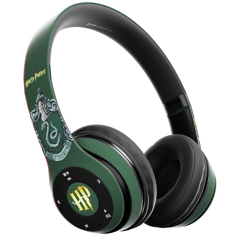 iJoy Harry Potter Slytherin Bluetooth Headphones with Built in Mic | Officially Licensed Wireless Headphones, Foldable Headset | Harry Potter Gifts for Women, Men, Teens, Kids & All Fans of Slytherin - Image 1