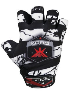 Kobo Wtg-24 Lycra-Spandex Gym Gloves, Large (Black)  - Image 2