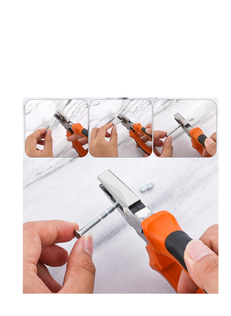 Kitchen Cabinet Knobs, 10Pcs Black Cabinet Knobs Door Knobs, Drawer Knurled Dresser Pulls Zinc Alloy Round Hardware Knobs with Screws, for Cabinets and Drawers Kitchen Closet Door Knobs - Image 3