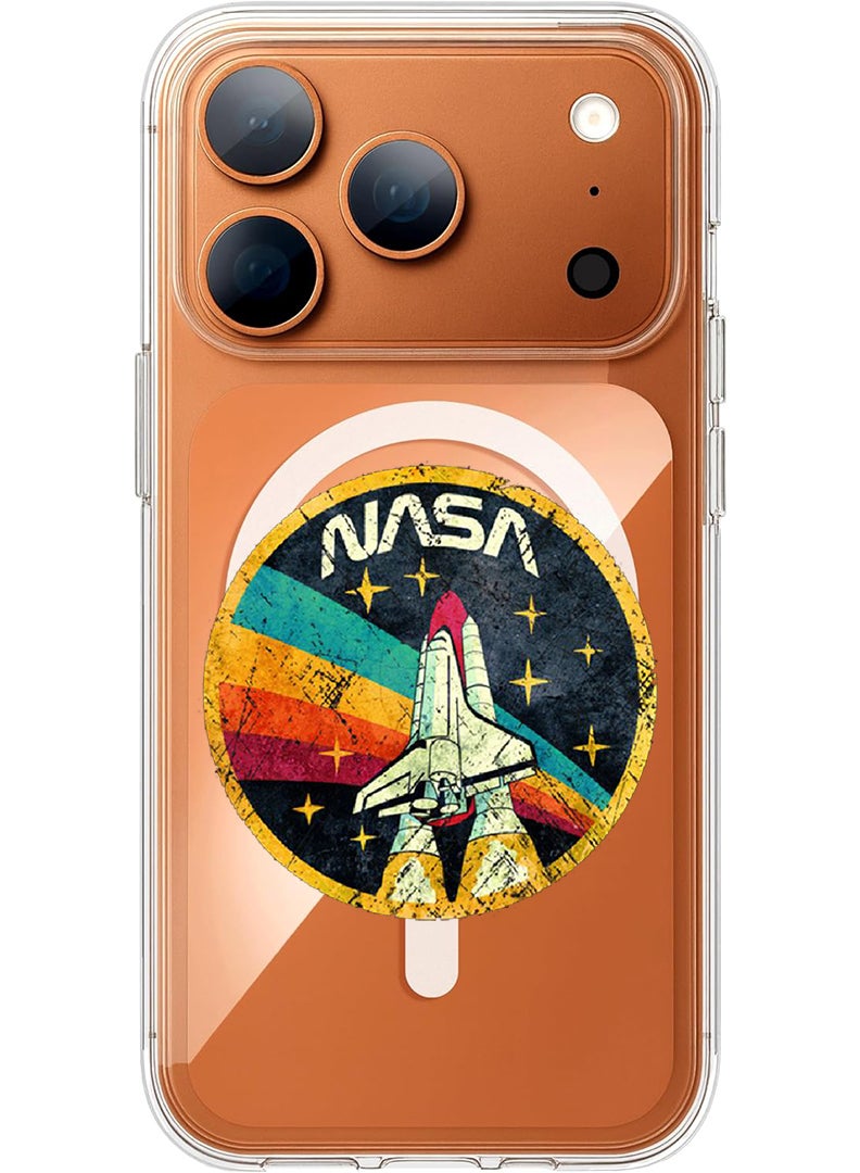 Theodor Magnetic Case for Apple iPhone 17 Pro Compatible with MagSafe Wireless Charging, Shockproof Phone Bumper Cover - National Geography - White - Image 1