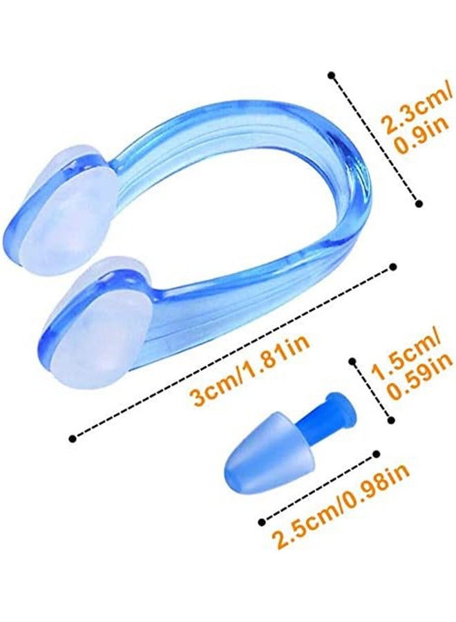 JS 3 Pack Nose Clips and Earplugs Set, for Swimming, Soft Silicone Nose Plugs and Ear Plugs for Swimming Adults Kids, Nose & Ear Protectors Kit ideal for Beginner - Image 2