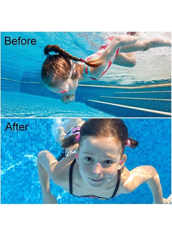 JS 3 Pack Nose Clips and Earplugs Set, for Swimming, Soft Silicone Nose Plugs and Ear Plugs for Swimming Adults Kids, Nose & Ear Protectors Kit ideal for Beginner - Image 3