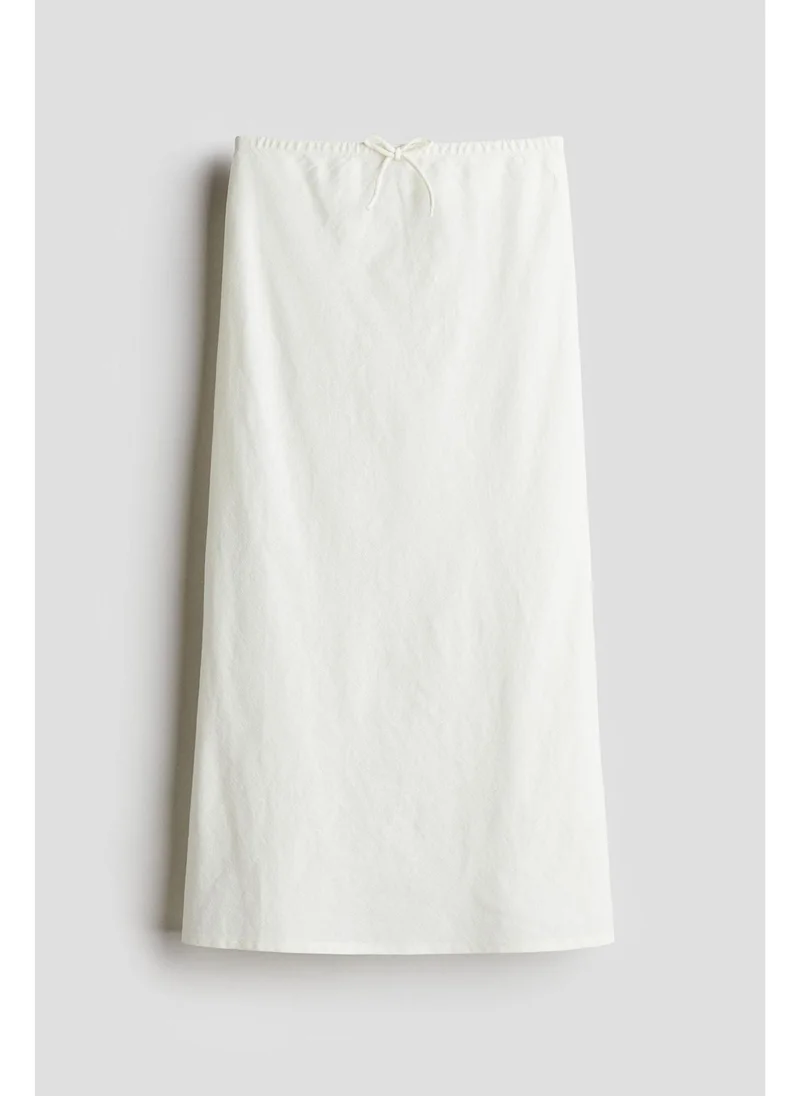 اتش اند ام Linen blend skirt