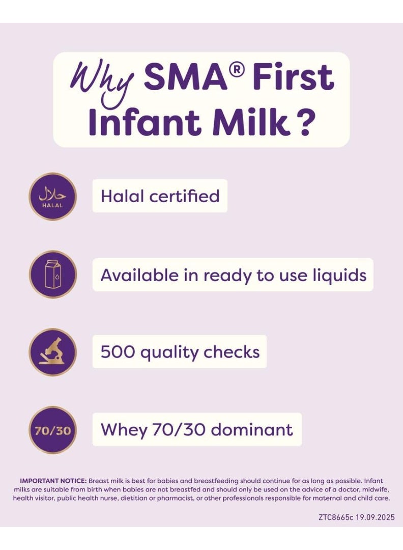 SMA First Infant Milk Powder Stage1 From Birth 800grams - Image 3