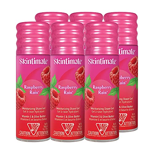 Skintimate Raspberry Rain Shave Gel for Women 6 Pack Skintimate Shaving Cream for Women Womens Shaving Cream Shave Cream Shaving Foam Womens Shave Gel Pack of 6 7oz each - Image 2