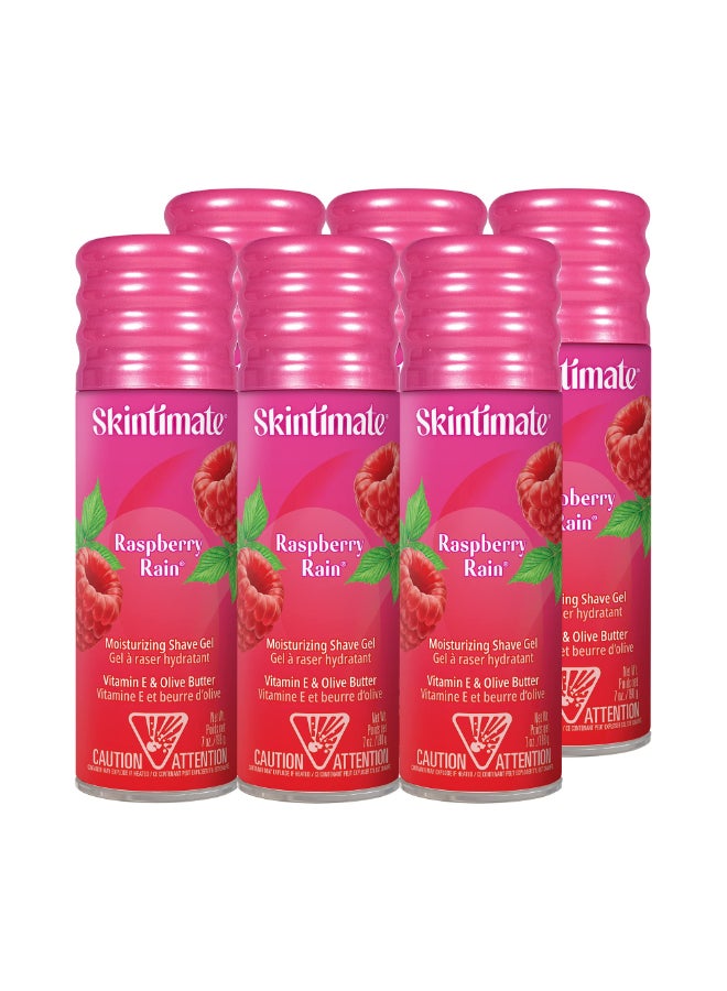 Skintimate Raspberry Rain Shave Gel for Women 6 Pack Skintimate Shaving Cream for Women Womens Shaving Cream Shave Cream Shaving Foam Womens Shave Gel Pack of 6 7oz each - Image 3