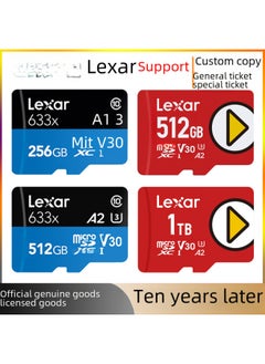 Generic High-speed Tf Card 512g For Video Game Console 633x 32gb 64g 128g 256g Memory Card Digital Computer Storage-Color:TF633X Bare Card-Capacity:128GB-U3  - Image 2