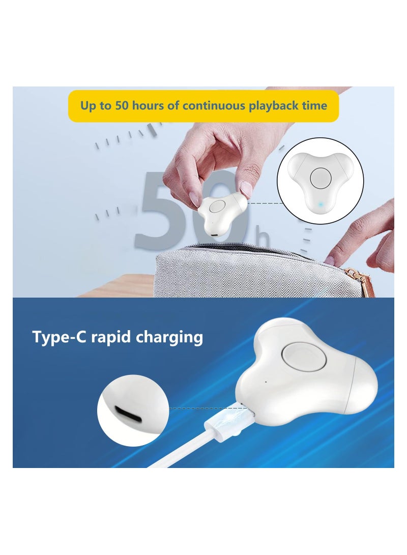 Bluetooth 5.3 Headphones, Gyroscopic Earbuds Touch Control Earphones with Wireless chaging Waterproof Bluetooth Headset Built-in Mic Earbuds Noise Isolating Headphones for Running Workout - Image 4