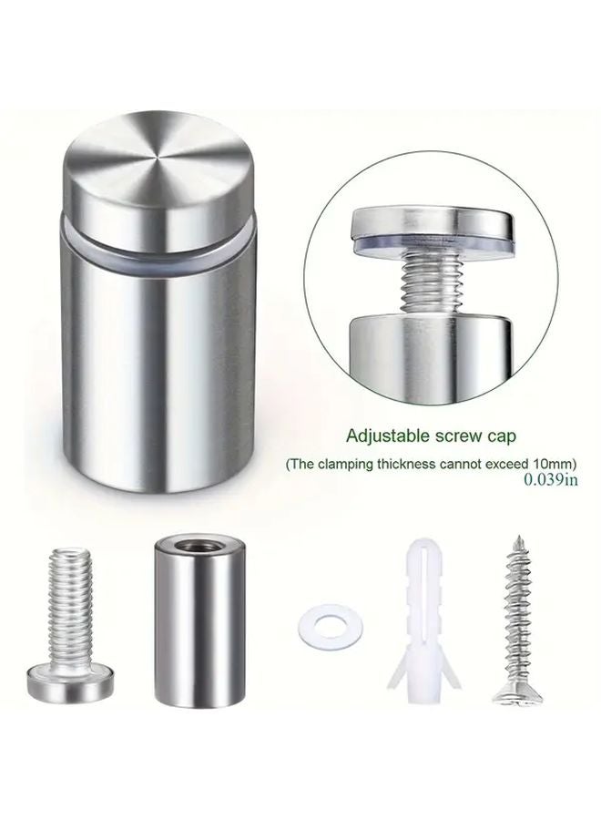 20 Pack 12x25mm Stainless Steel Wall Spacers Rust Resistant Mounting Screws - Image 3