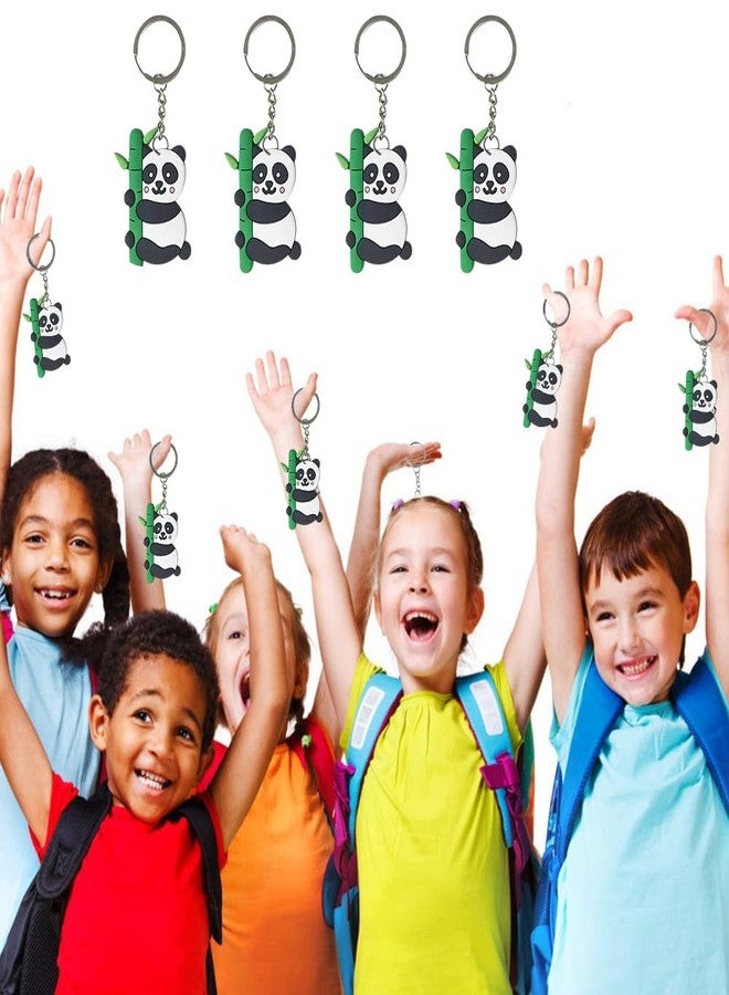 iMagitek 24 Pcs Cute Panda Keychains, Kawaii Pandas Backpack Keyrings, Panda Gift Keychains for Boys Girls - Image 3