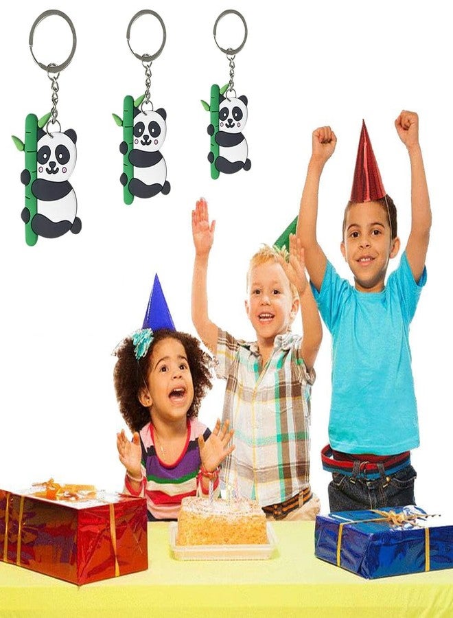 iMagitek 24 Pcs Cute Panda Keychains, Kawaii Pandas Backpack Keyrings, Panda Gift Keychains for Boys Girls - Image 5