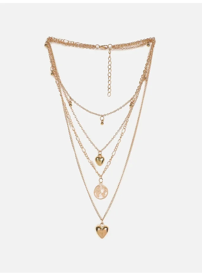 سوهي قلادة مصممة مطلية بالذهب