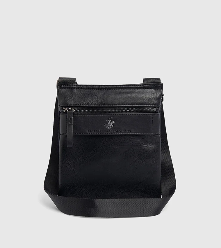 بيفرلي هيلز بولو كلوب حقيبة بحمالة وسحاب بتفاصيل شعار