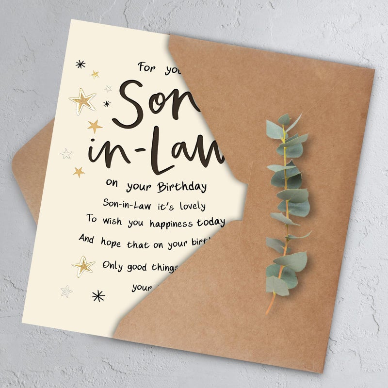 HEJOYN Son In Law Birthday Card, Happy Birthday Cards & Gift for Son-In-Law - Image 4