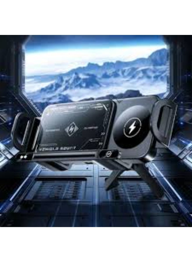 15W 90 Degree Rotating Wireless Car Air Conditioner Charger and Holder (X01) - Image 5