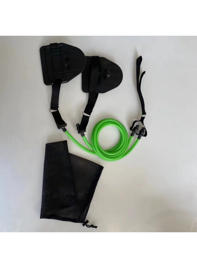 Generic Swimming Arm Strength Trainer Swimming Land Arm Webbed Pull Rope Land Training Swimmer Stroke 