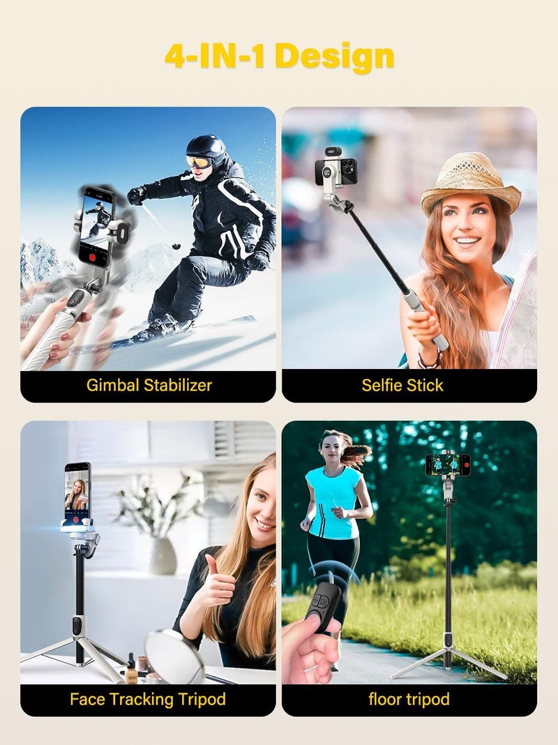 AOCHUAN M2Pro Smartphone Gimbal Stabilizer with RGB Fill Light and Remote Control - Image 3
