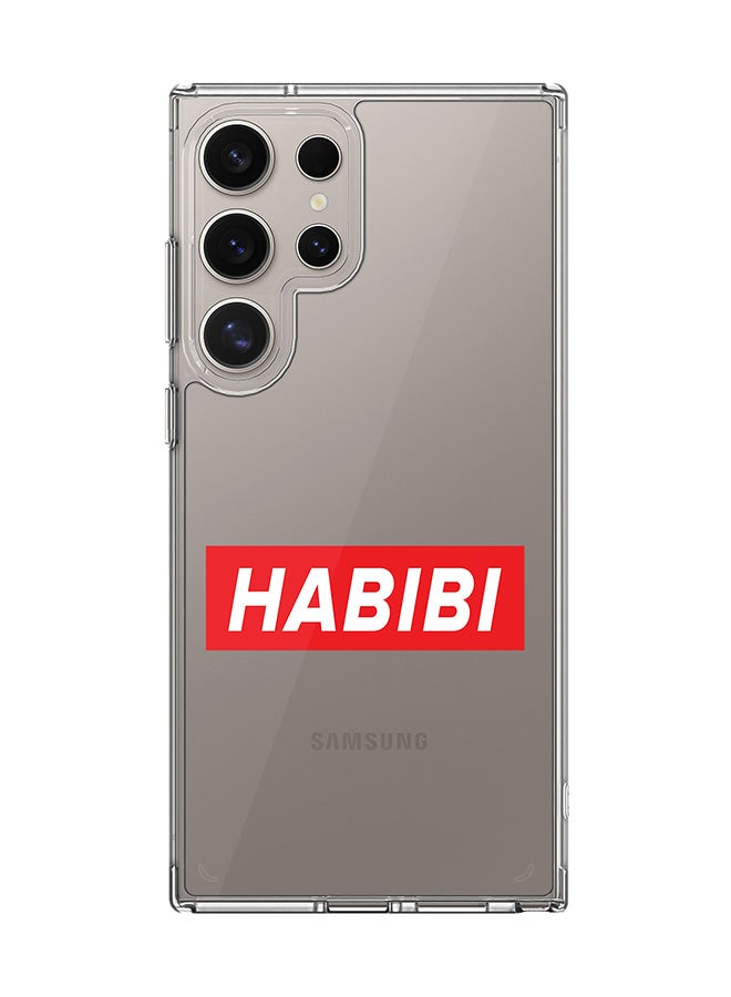 Stylizedd Classic Clear Case for Samsung Galaxy S24 Ultra , Hybrid Soft Case Flexible Edges Anti Drop TPU PC Gel Thin Transparent Cover - Habibi - Image 1