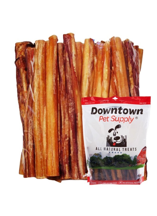 Downtown Pet Supply Downtown Pet Supply 12-inch Bully Sticks for Large Dogs, Pack of 8 - Single Ingredient, Rawhide Free Dog Chews for Aggressive Chewers - Nutrient-Rich and Odor Free Bully Sticks for Dogs - Beef  - Image 1