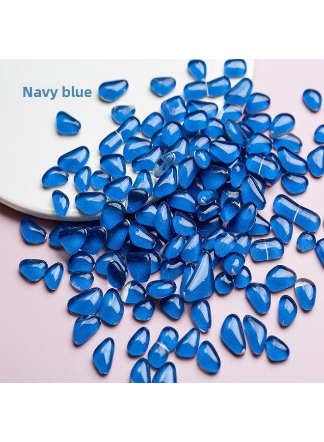 On The Weight Of The Mosaic Free Stone Multi-glitter Powder Crystal Patch Parent-child Handmade Art Material Package-Color:Navy Blue Free Stone 1kg  - Image 1