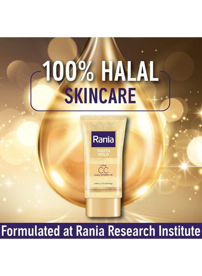 Rania Youth Gold Lifting Cc Cream Spf50Pa++Ir With Vitamin C 25G  - Image 4