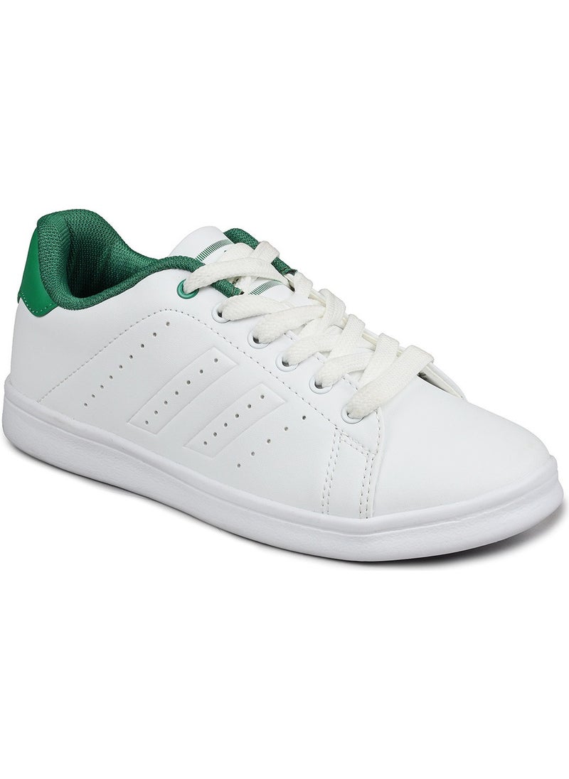 jumper 15306 White - Green Women's Sneaker Casual Sports Shoes  - Image 2
